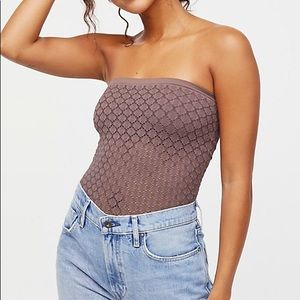 Free People Intimately Seamless Honey Textured Tube Top